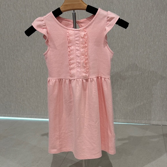 Janie AND Jack Ruffle Trim Ponte Party Dress Girls 7 Crystal Rose - Picture 6 of 14